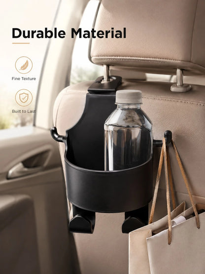 Car Seat Back Multi-Function Hook, Built-In Cup Holder, Phone Holder, Essential Car Accessories