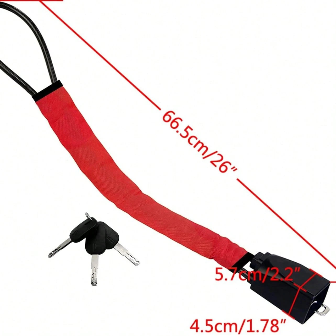 Car Steering Wheel Lock, Seat Belt Lock, Anti-Theft Device, Max 17 Inch Length, Small And Light-Weight, Multi-Functional, Fit Most Vehicle, SUV, Golf Cart Security