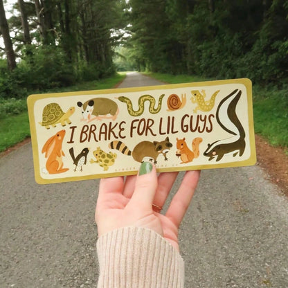 Car Sticker "I Brake For Little Ones"| Bumper Sticker Suitable For Friends