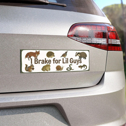Car Sticker "I Brake For Little Ones"| Bumper Sticker Suitable For Friends