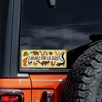 Car Sticker "I Brake For Little Ones"| Bumper Sticker Suitable For Friends