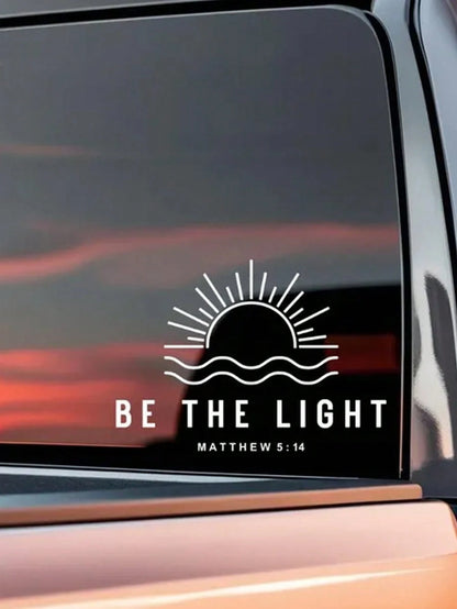 Car Stickers, Becoming Light Matthew 5:14 Stickers, Christian Window Stickers, Waterproof Car Stickers, Vinyl Car Decals, Window Faith Vinyl Stickers, Popular Vinyl Decals, Cute Car Parts, Truck Decal