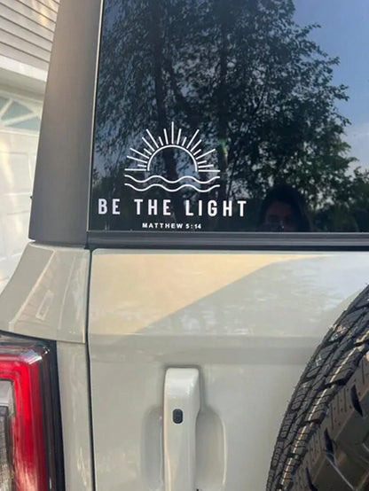 Car Stickers, Becoming Light Matthew 5:14 Stickers, Christian Window Stickers, Waterproof Car Stickers, Vinyl Car Decals, Window Faith Vinyl Stickers, Popular Vinyl Decals, Cute Car Parts, Truck Decal