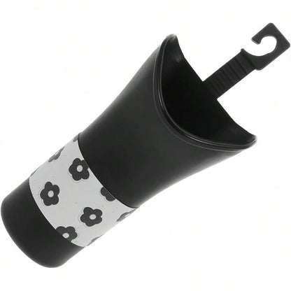 Car Storage Bucket Space-Saving And Sturdy With Hanging Backseat Design Plastic Cylinder Holder Car Interior Vehicle