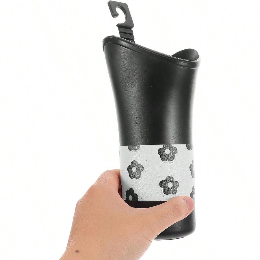 Car Storage Bucket Space-Saving And Sturdy With Hanging Backseat Design Plastic Cylinder Holder Car Interior Vehicle