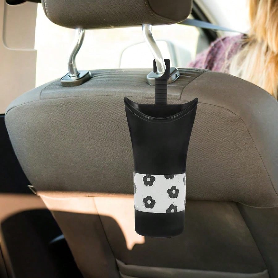 Car Storage Bucket Space-Saving And Sturdy With Hanging Backseat Design Plastic Cylinder Holder Car Interior Vehicle