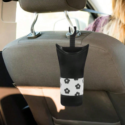 Car Storage Bucket Space-Saving And Sturdy With Hanging Backseat Design Plastic Cylinder Holder Car Interior Vehicle
