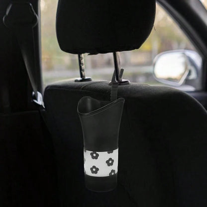 Car Storage Bucket Space-Saving And Sturdy With Hanging Backseat Design Plastic Cylinder Holder Car Interior Vehicle