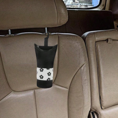 Car Storage Bucket Space-Saving And Sturdy With Hanging Backseat Design Plastic Cylinder Holder Car Interior Vehicle