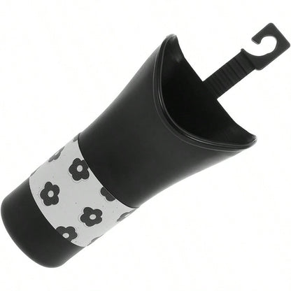 Car Storage Bucket Space-Saving And Sturdy With Hanging Backseat Design Plastic Cylinder Holder Car Interior Vehicle