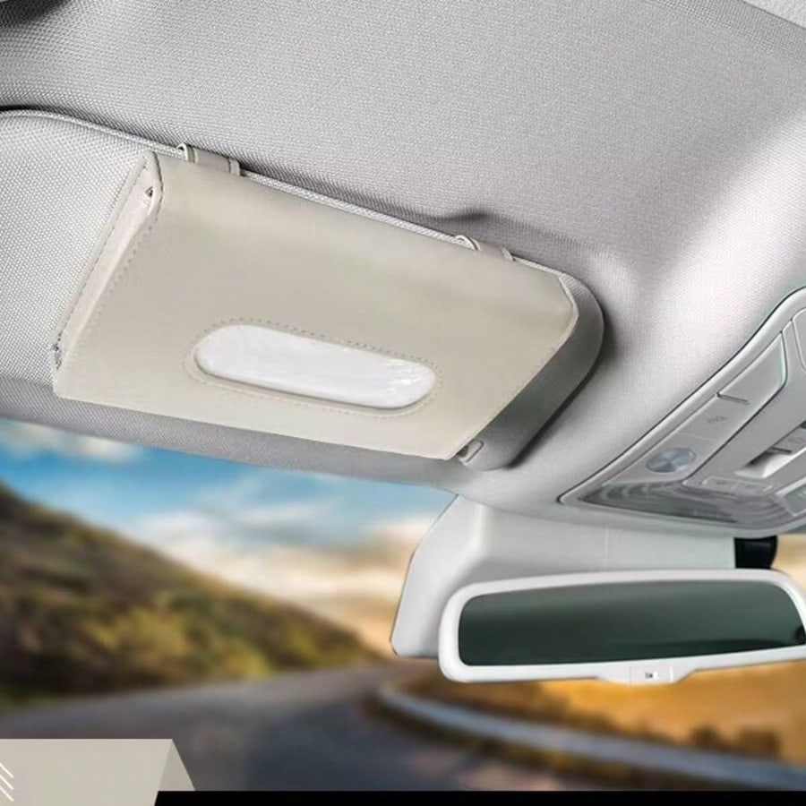 Car Tissue Box, Hanging Car Tissue Holder, Car Interior Tissue Bag, Tissue Storage Box, Sun Visor Tissue Holder