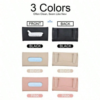 Car Tissue Box, Hanging Car Tissue Holder, Car Interior Tissue Bag, Tissue Storage Box, Sun Visor Tissue Holder