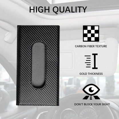 Car Tissue Holder, Sun Visor Napkin Holder, Premium PU Leather Car Tissue Box, With Tissue Refill, Universal Version Hanging Tissue Holder For Cars, Trucks, SUVs