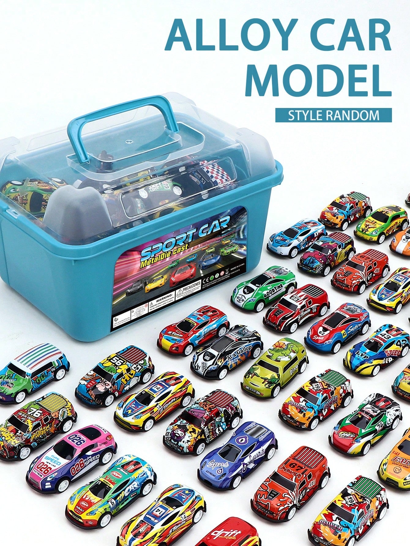 Car Toys For 3 Years Old Above Boys Girls Gifts, Friction Powered Push And Go Pull Back Alloy Race Trucks Cars Toys For Kids Toddlers Preschool Birthday Gifts,24PCS,36PCS,52PCS