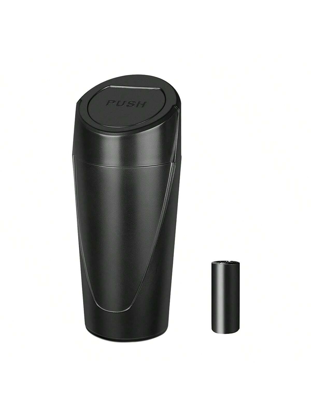 Car Trash Can With Lid- Car Trash Bin Cup Holder- Black Mini Leak-Proof Vehicle Garbage Bin Trash Can With 15pcs Garbage Bags- Front & Back Seat Car Accessories Organizer And Storage