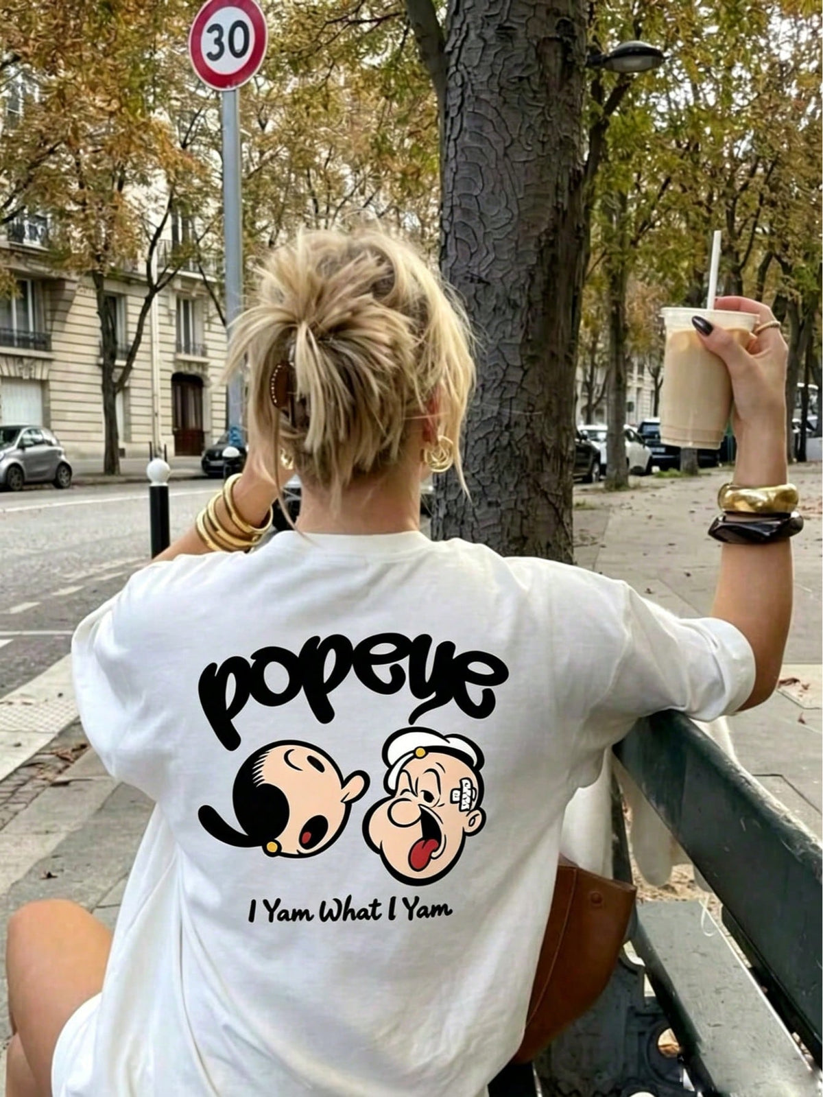 Cartoon Pattern T-Shirt, Anime Print T-Shirt, Casual Street Style Short Sleeve, Top White Summer