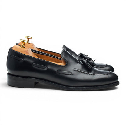 Charles Tyrwhitt 'Berwick' Black Leather Tassel Loafers UK 8 F