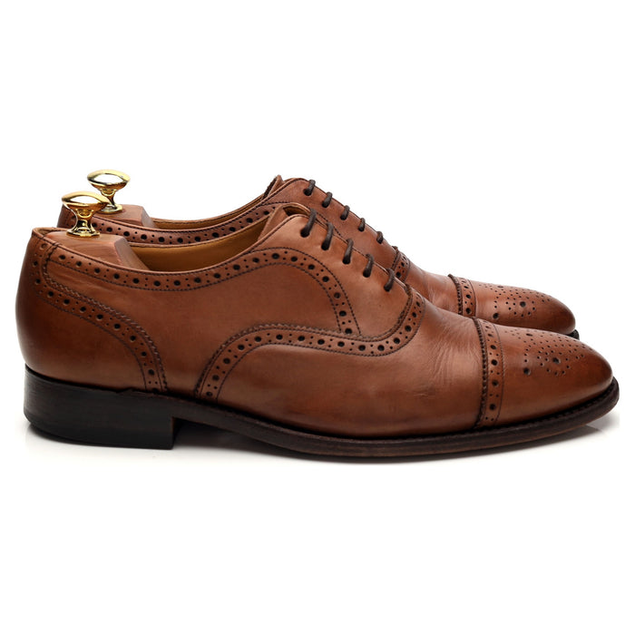 Charles Tyrwhitt Brown Leather Oxford Brogues UK 8