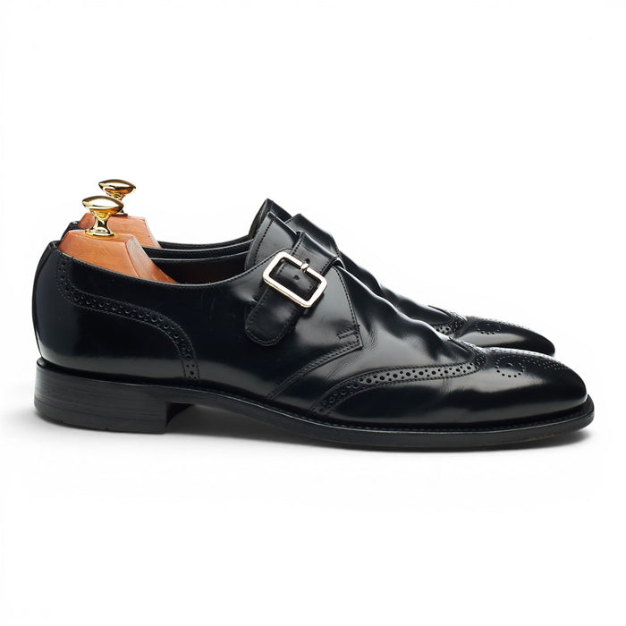 Charles Tyrwhitt 'Crichton' Black Leather Monk Strap UK 8.5 F