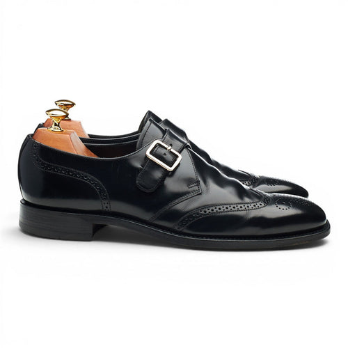 Charles Tyrwhitt 'Crichton' Black Leather Monk Strap UK 8.5 F