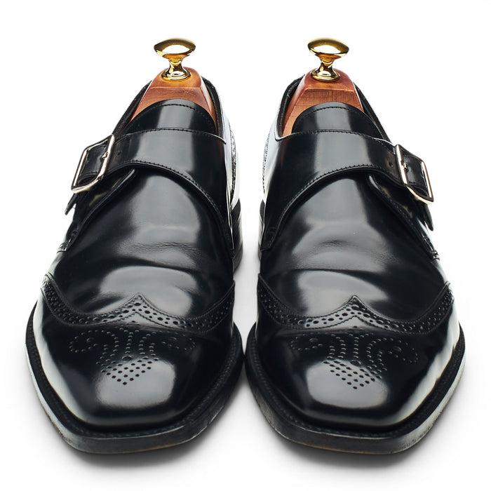 Charles Tyrwhitt 'Crichton' Black Leather Monk Strap UK 8.5 F
