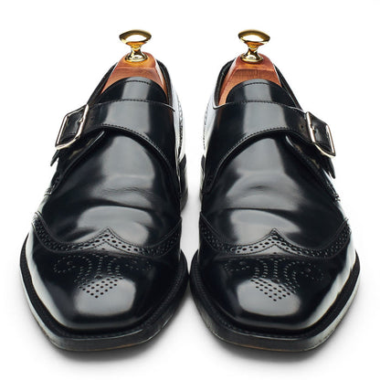 Charles Tyrwhitt 'Crichton' Black Leather Monk Strap UK 8.5 F