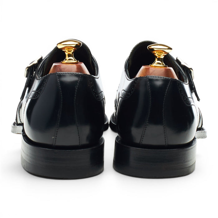 Charles Tyrwhitt 'Crichton' Black Leather Monk Strap UK 8.5 F