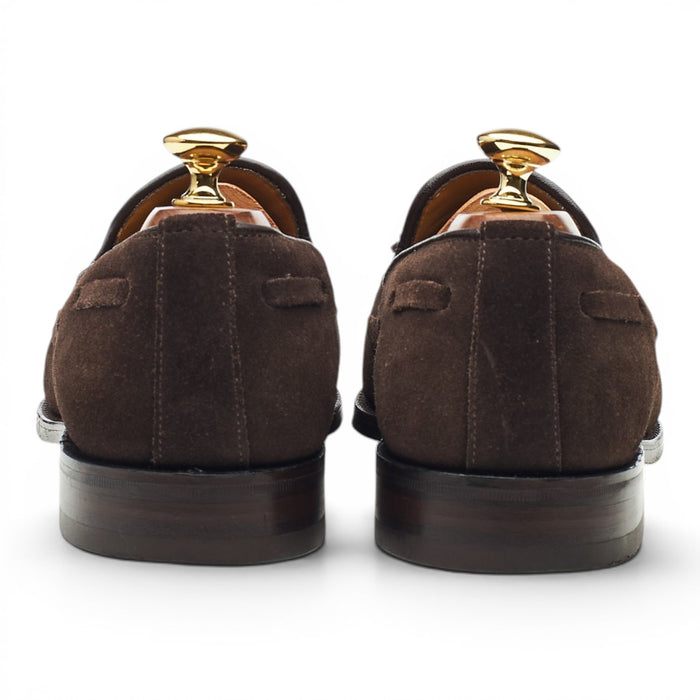 Charles Tyrwhitt Dark Brown Suede Tassel Loafers UK 6.5 F