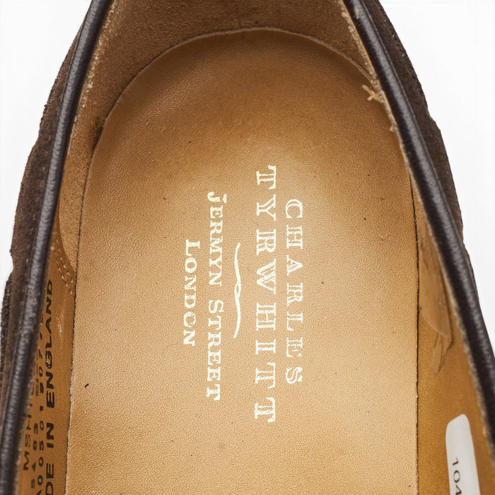 Charles Tyrwhitt Dark Brown Suede Tassel Loafers UK 6.5 F