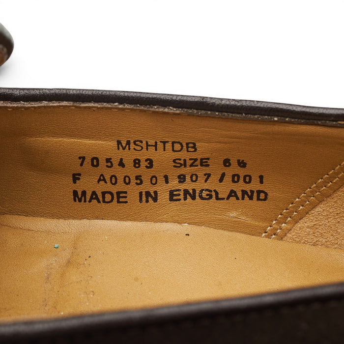 Charles Tyrwhitt Dark Brown Suede Tassel Loafers UK 6.5 F