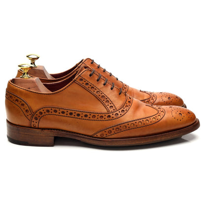 Charles Tyrwhitt Tan Brown Leather Oxford Brogues UK 7 G