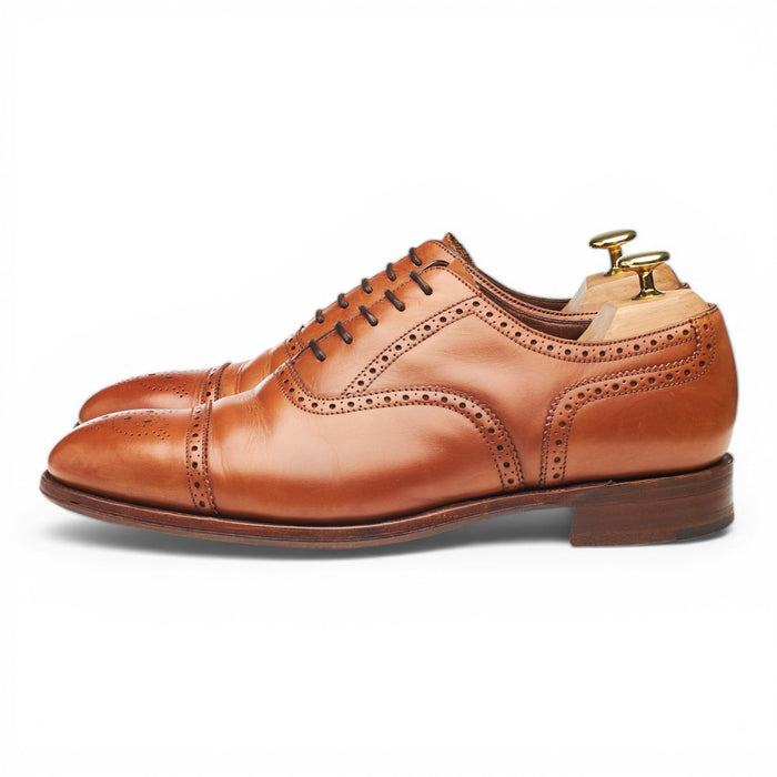 Charles Tyrwhitt Tan Brown Leather Oxford Brogues UK 8.5 F