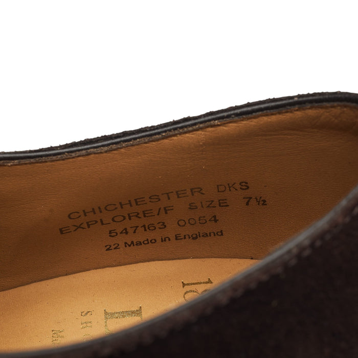 'Chichester' Dark Brown Suede Derby UK 7.5 F