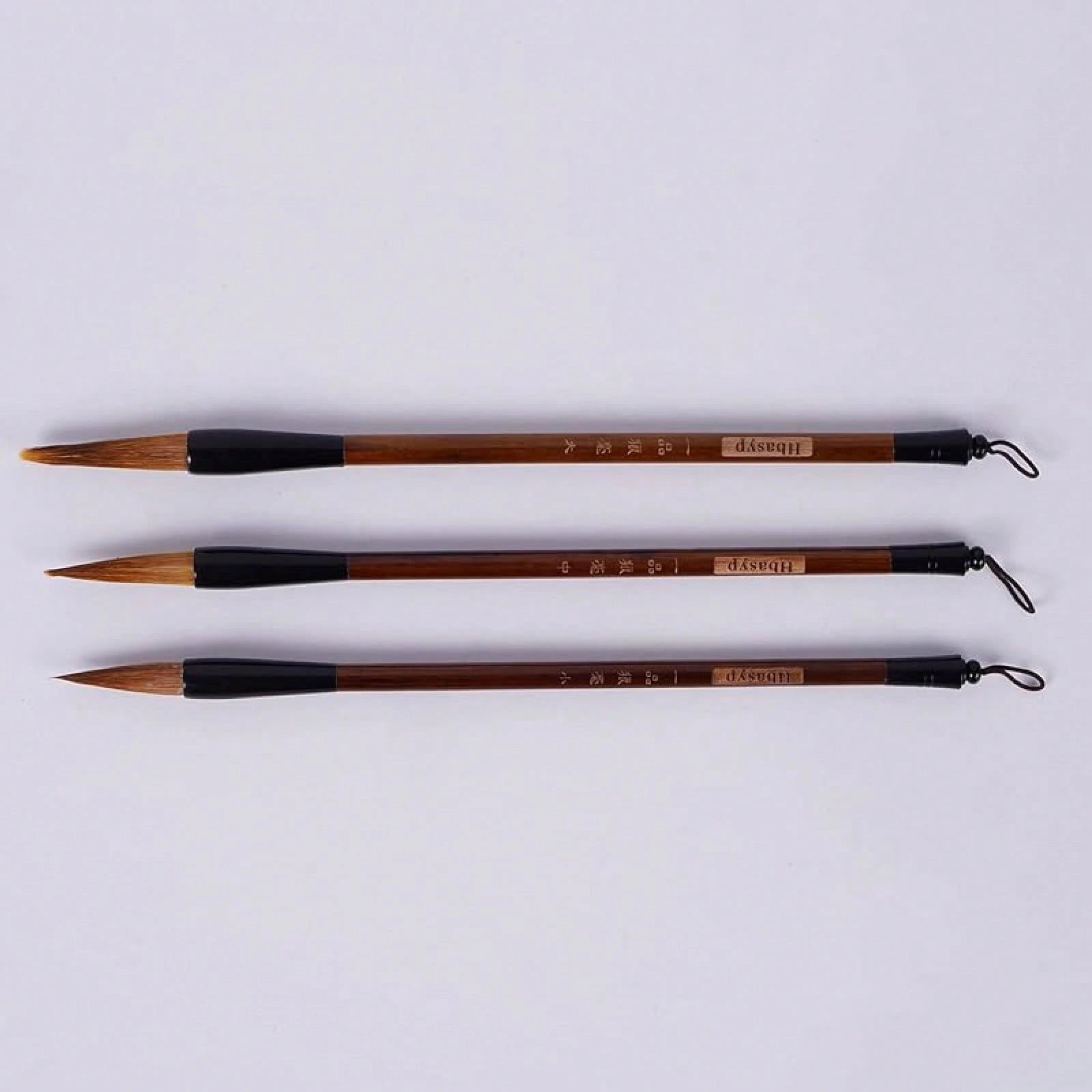 Chinese Traditional Calligraphy Brush/Chinese Calligraphy Watercolor Sumi Drawing Brush Wolf Hair/Painting Sumi Set((L + M + S))