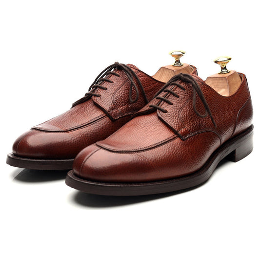 'Chiswick' Tan Brown Leather Split Toe Derby UK 8.5 F
