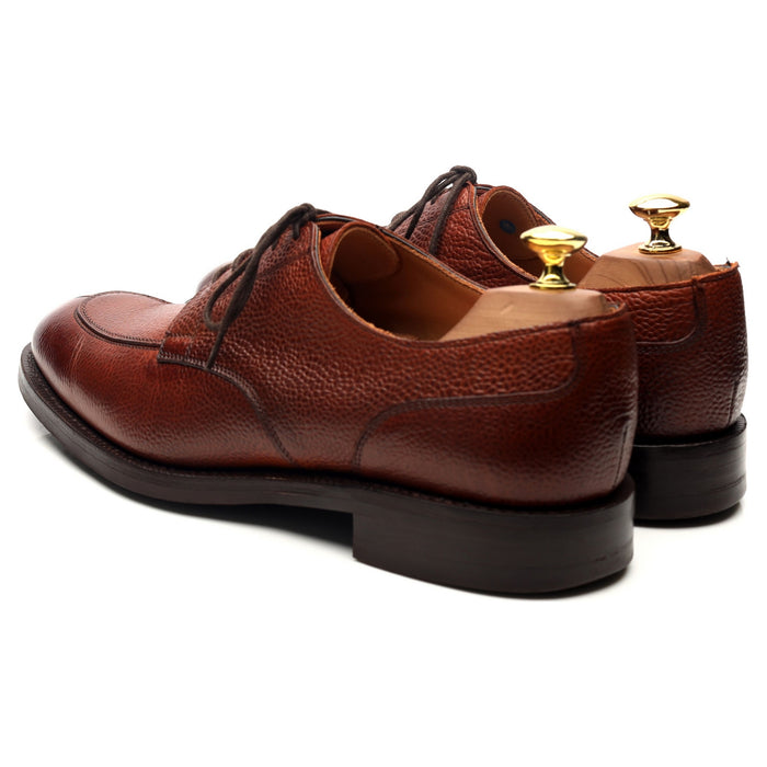 'Chiswick' Tan Brown Leather Split Toe Derby UK 8.5 F
