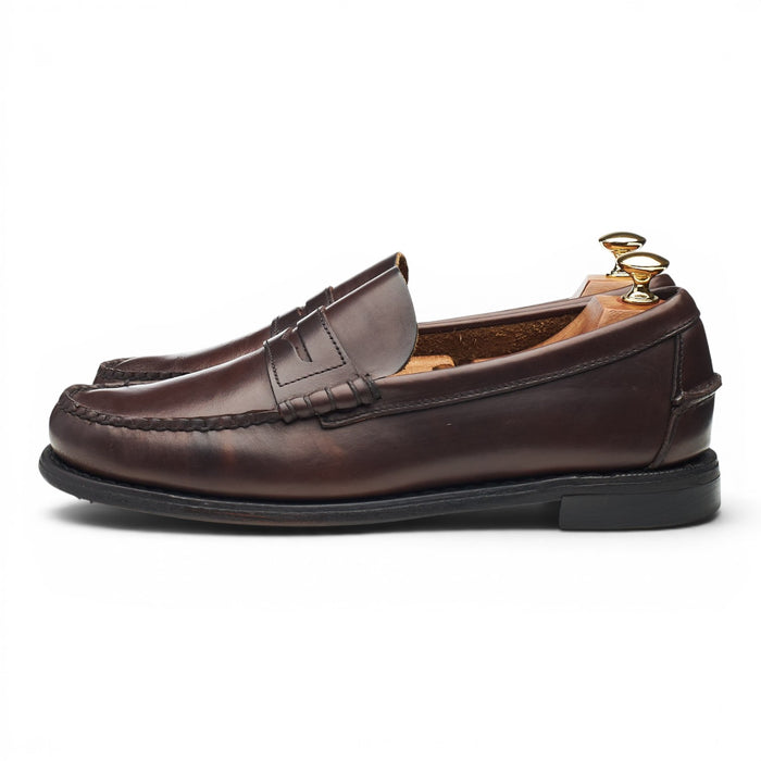 'Classic Dan' Dark Brown Leather Loafers UK 9