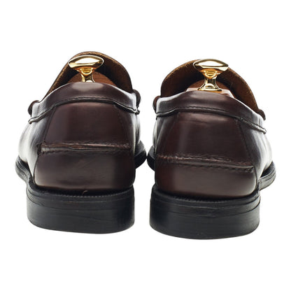 'Classic Dan' Dark Brown Leather Loafers UK 9