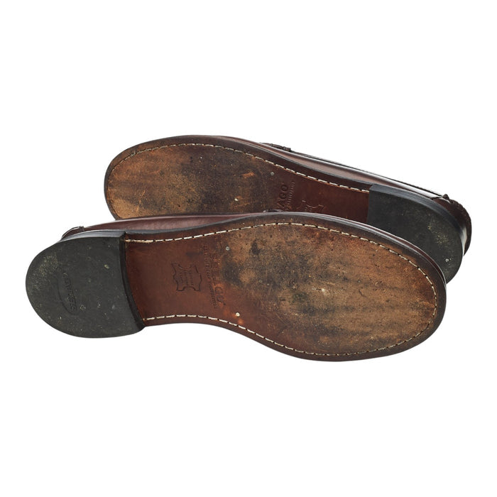 'Classic Dan' Dark Brown Leather Loafers UK 9