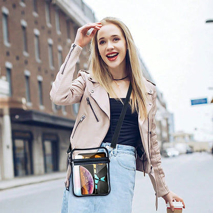 Clear Crossbody Bag, Approved For Stadiums, Suitable For Concerts, Sports Events, PVC Material, Beach, Beach Bags, Summer Outfits