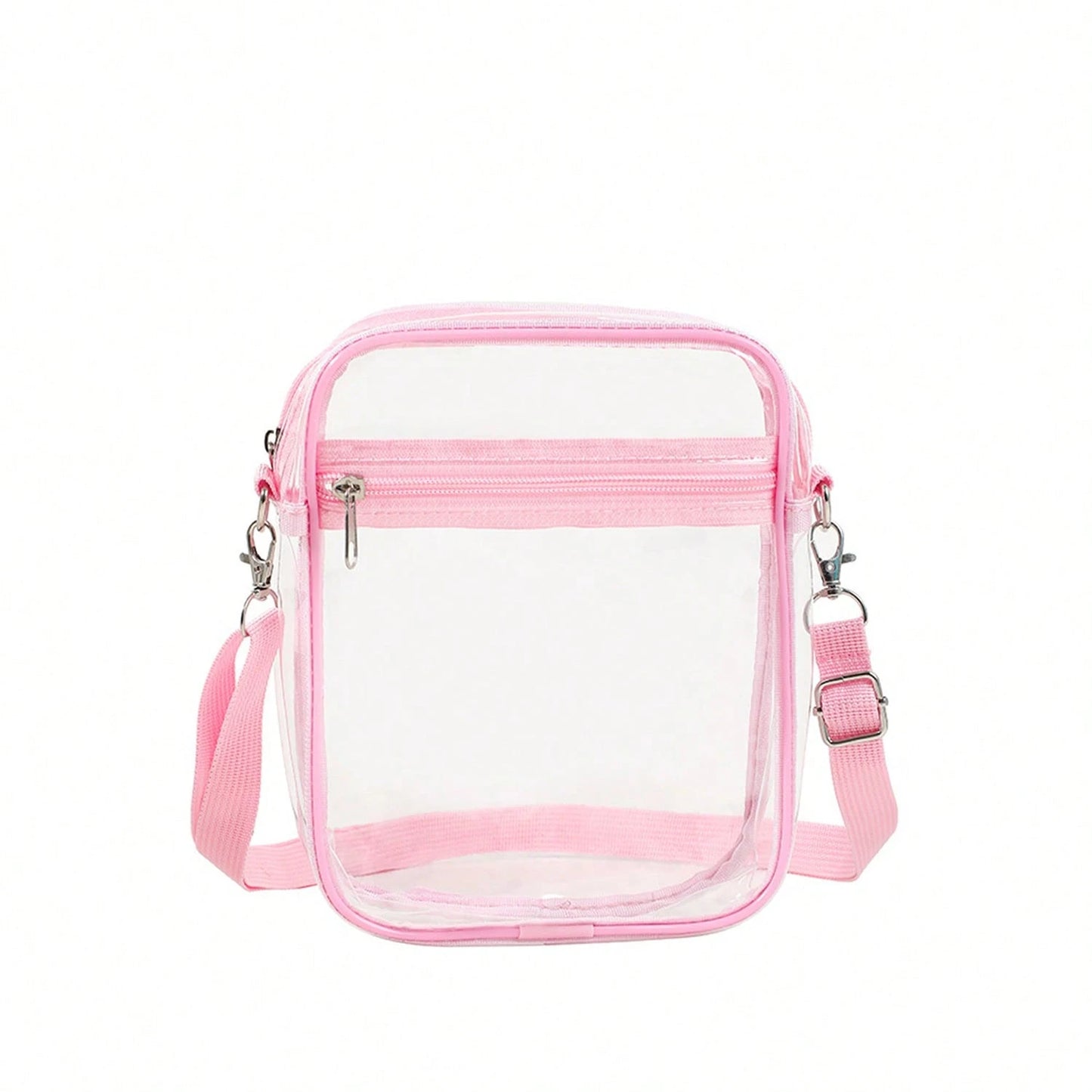 Clear Crossbody Bag, Approved For Stadiums, Suitable For Concerts, Sports Events, PVC Material, Beach, Beach Bags, Summer Outfits