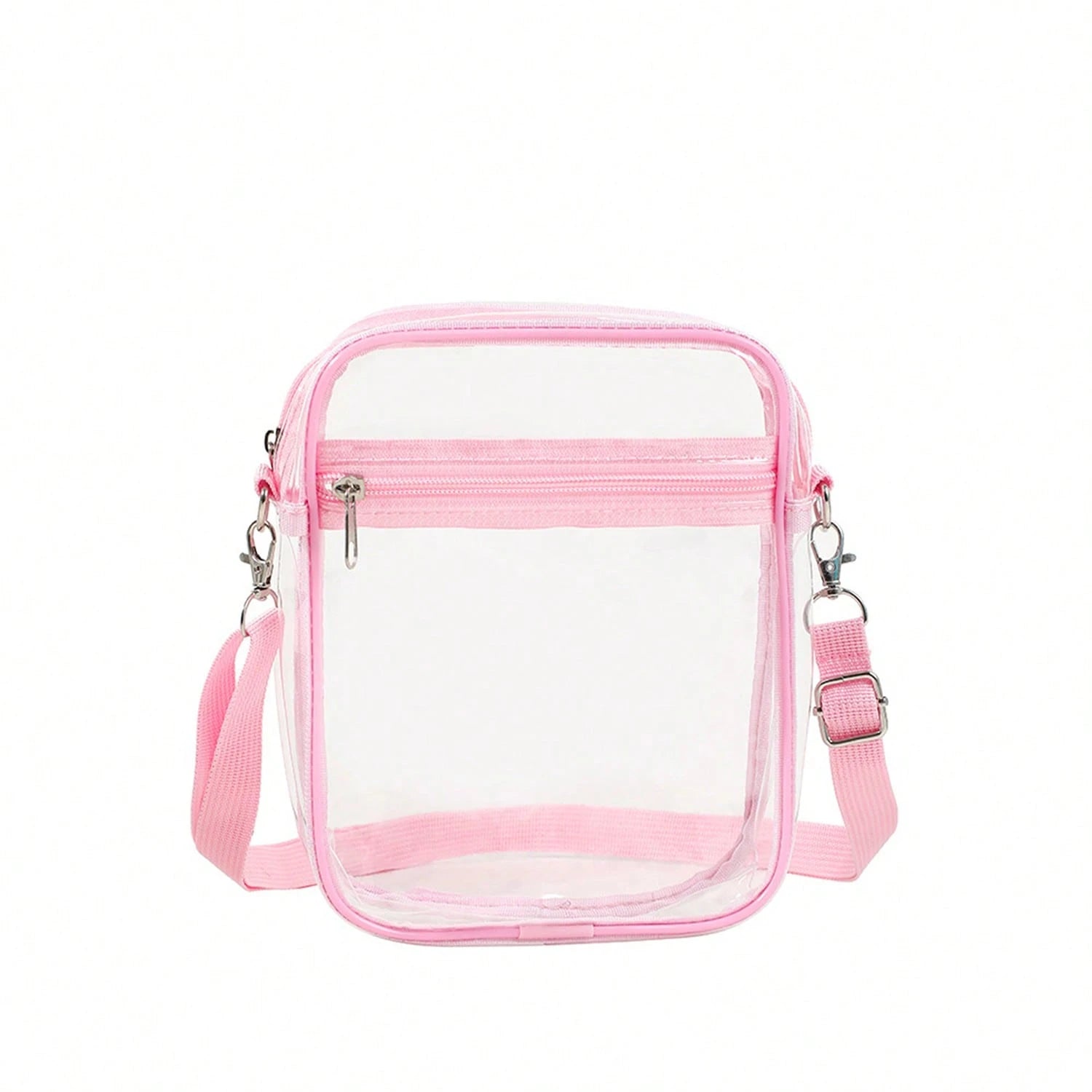 Clear Crossbody Bag, Approved For Stadiums, Suitable For Concerts, Sports Events, PVC Material, Beach, Beach Bags, Summer Outfits