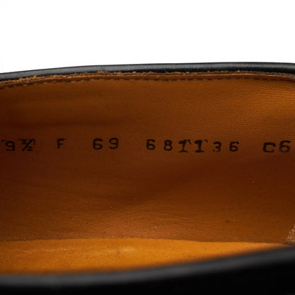 'Clive' Black Leather Tassel Loafers UK 9.5 F
