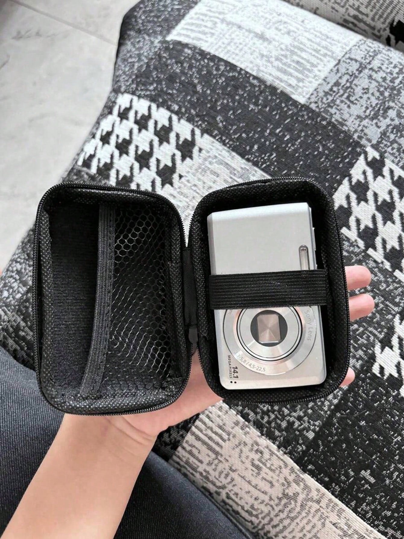 Compact, Waterproof Digital Camera Bag- Ideal For Outdoor Photography Enthusiasts And Travelers. Can Be Used As A Charger Bag, Office Digital Bag, Cable And Camera Bag, Power Bank Organizer, Wallet-S