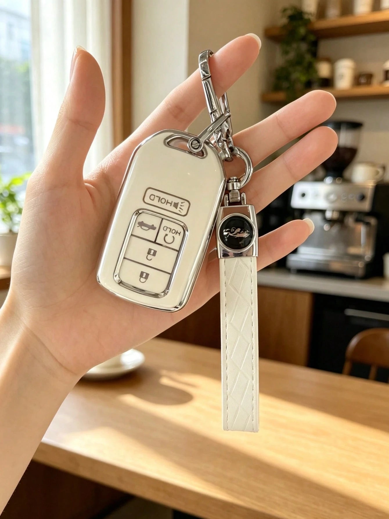 Compatible With Honda CRV Accord Car Key Case, Minimalist Car Key Shell, Compatible With Honda Fit Key Cover, HRV, Vezel, Jade, LIFE Car Key Case Buckle
