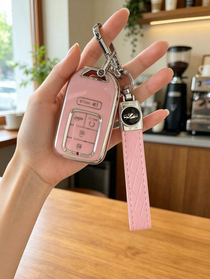 Compatible With Honda CRV Accord Car Key Case, Minimalist Car Key Shell, Compatible With Honda Fit Key Cover, HRV, Vezel, Jade, LIFE Car Key Case Buckle