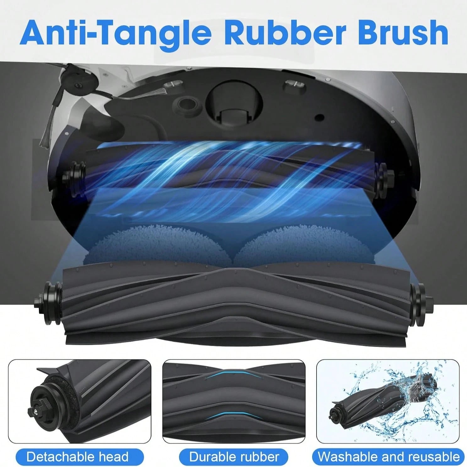 Compatible With L10s Ultra Gen 3, L50 Ultra AE, X40 Ultra Complete, L40 Ultra, Mova P50/P70 Pro Ultra Robot Vacuum, 2 Main Brushes, 4 Filters, 6 Side Brushes, 6 Mop Pads, 4 Dust Bags, 2 Tools