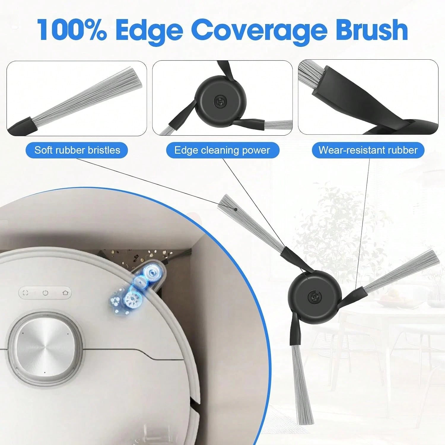 Compatible With L10s Ultra Gen 3, L50 Ultra AE, X40 Ultra Complete, L40 Ultra, Mova P50/P70 Pro Ultra Robot Vacuum, 2 Main Brushes, 4 Filters, 6 Side Brushes, 6 Mop Pads, 4 Dust Bags, 2 Tools