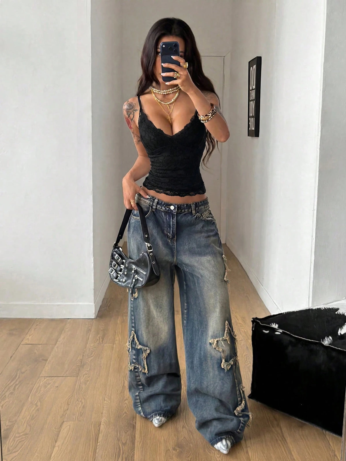 Coolane Women's Spring/Summer Casual Boho Vacation Beach Outfits Y2K Chic Gyaru Lace Stretchy White Slim Fit Tank Tops