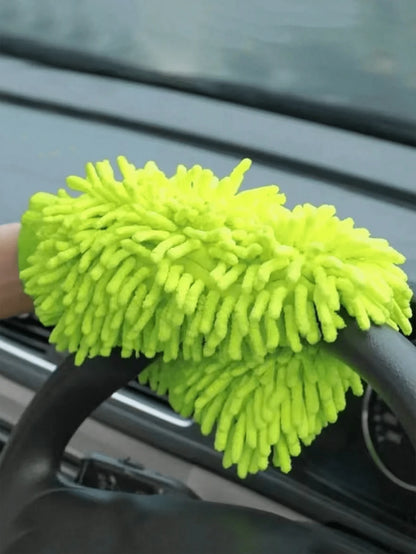 Coral Fleece Car Wash Gloves, Car Duster, Windshield Wiper, Car Cleaning Accessories